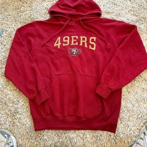 Vintage San Francisco 49ers NFL Apparel Red Hoodie, size medium, excellent con